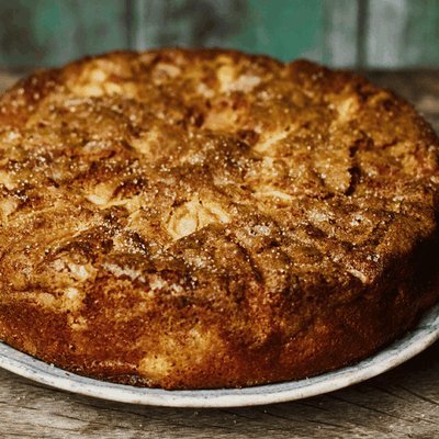 Irish Apple Cake with Whiskey Sultanas