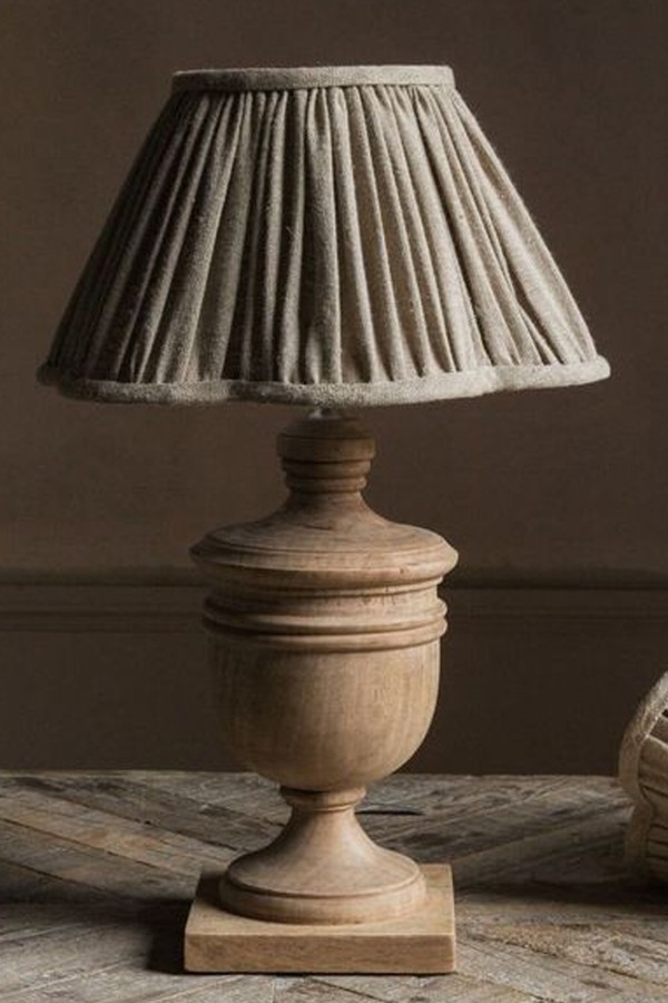 Linen Scalloped Lamp Shade from Graham & Green