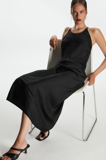 Silk Halterneck Midi Dress, £135