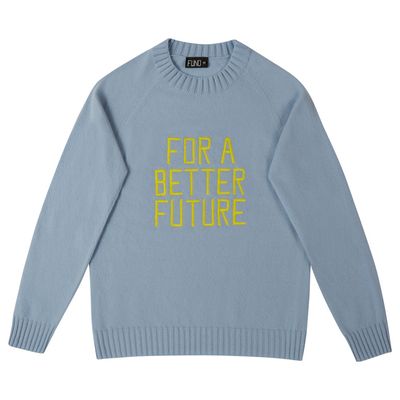 Bespoke Embroidered For A Better Future Jumper