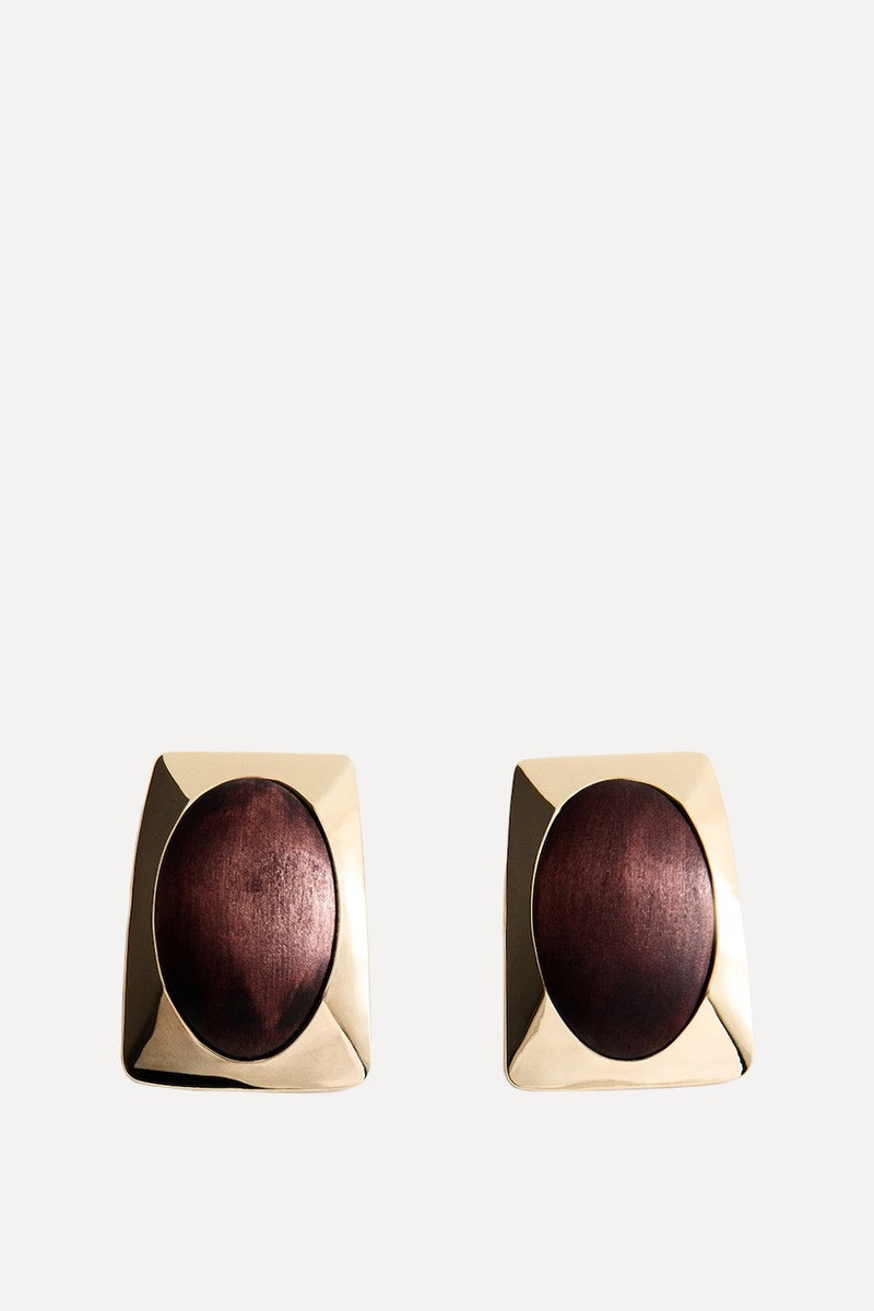 Combined Wood Earrings