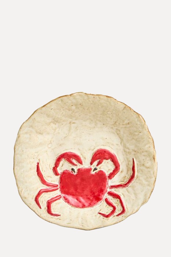 Ceramic Dessert Plate With Sea Animal Detail from Zara Home