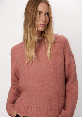 Wool Blend Straight Fit Sweater