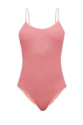 Lumière Metallic Scoop-Back Swimsuit from Oseree