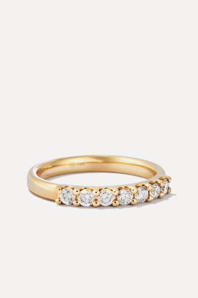 Bold Diamond Half Eternity Ring