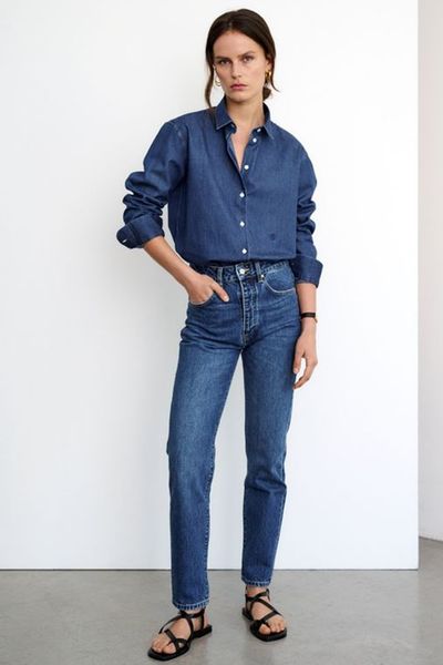 Chemise En Chambray De Coton Denim Esther  from Sessei