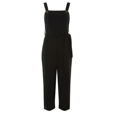 Black Pinafore Jumpsuit