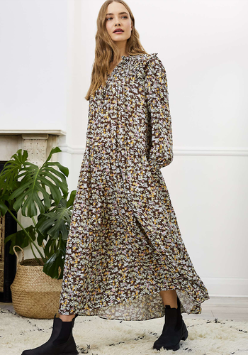 Stefania Floral Print Maxi Dress from Baukjen