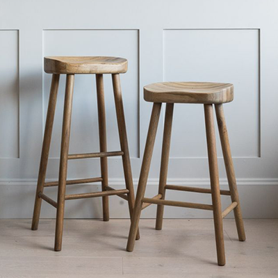 Weathered Oak Stool from Rose & Grey