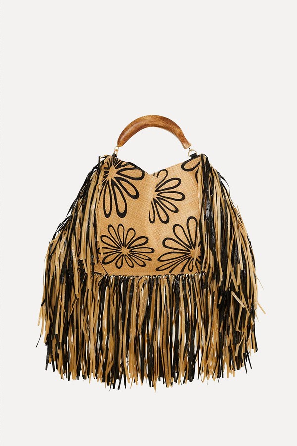 Fringed Raffia Mini Bag from farm rio