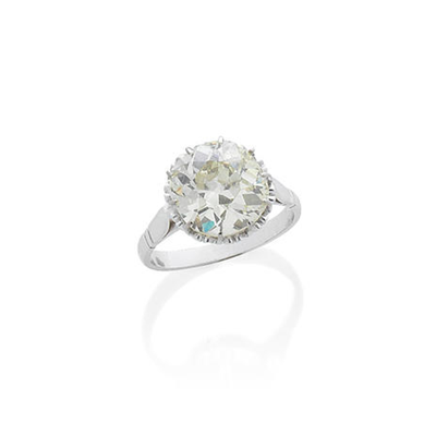 A Diamond Single-Stone Ring