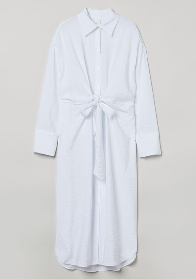 Tie-Front Shirt Dress from H&M