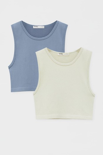 Pack Of Basic Vest Tops from Pull & Bear