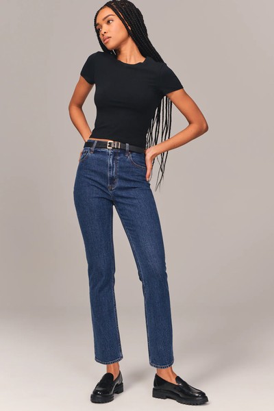 Ultra High Rise Ankle Straight Jean