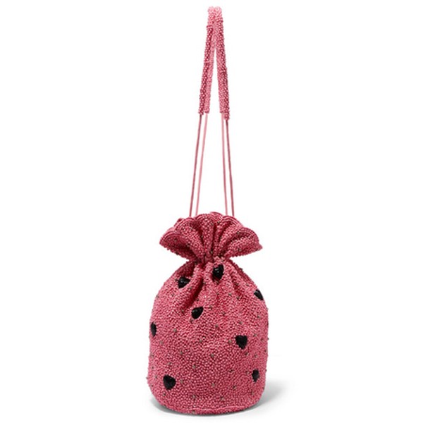 Embellished Satin Pouch from Ganni