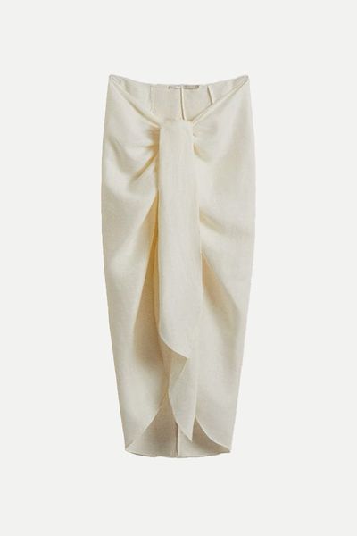 Long Linen Beach Sarong from Zara