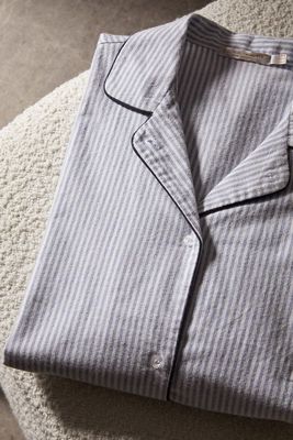 Striped Flannel Pyjama Top from Zara 