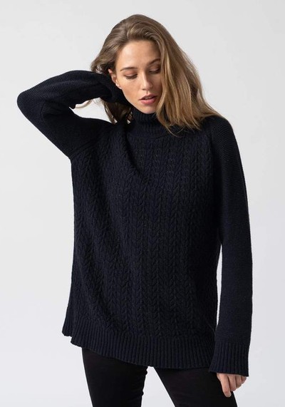 Glen Cable Knit Sweater