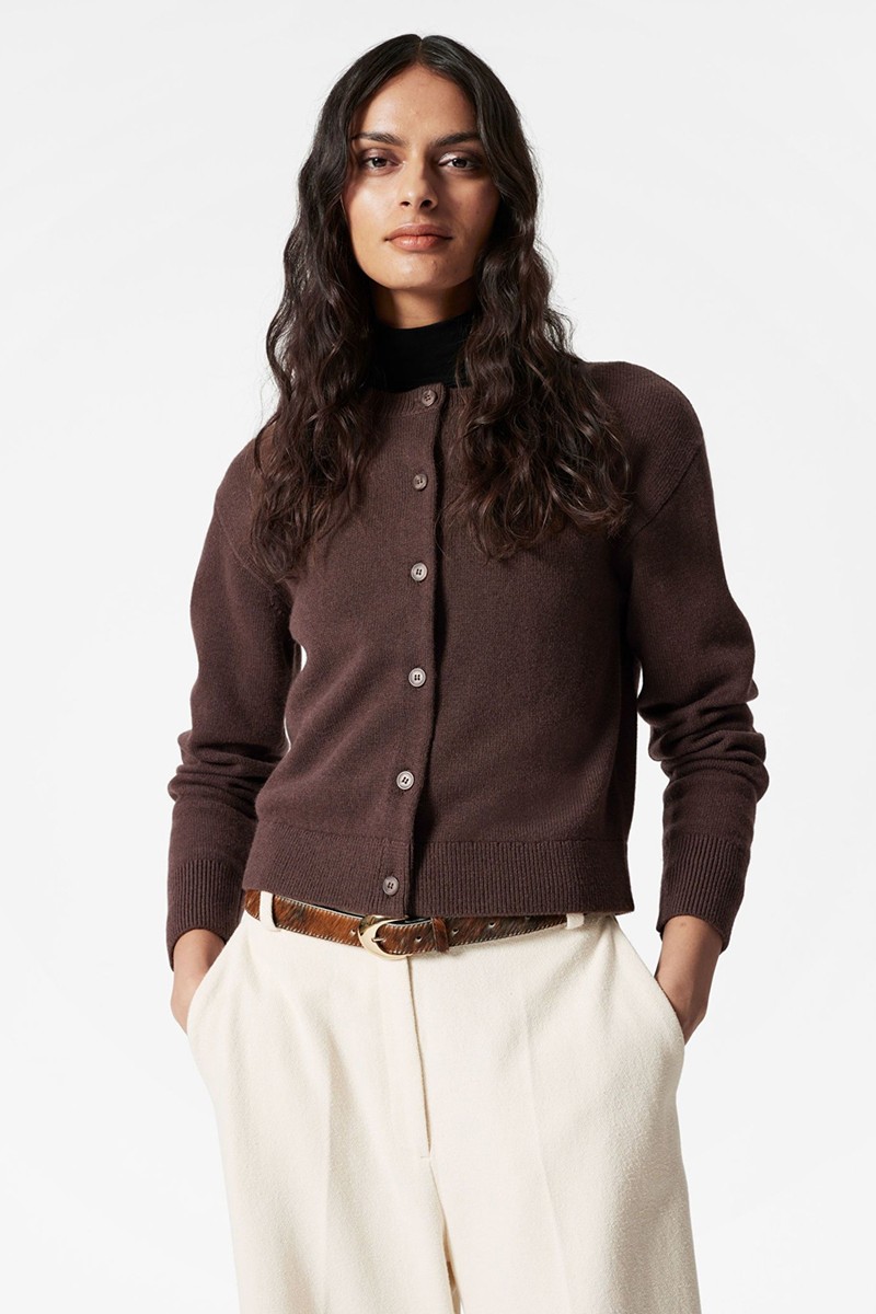 Boxy Merino Wool Cardigan