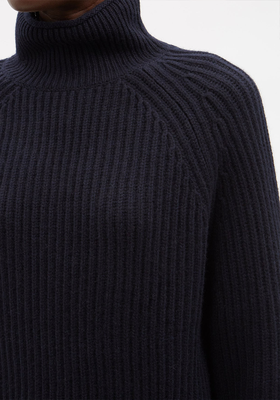 High-Neck Cashmere Sweater