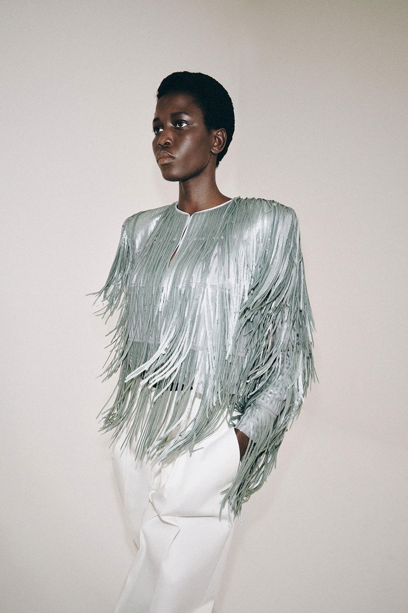 Fringed Sequin Jacket from Zara