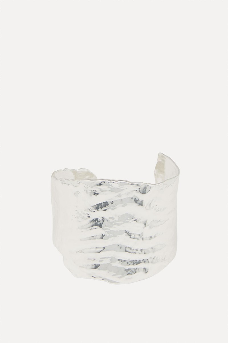 Wide Textured Bracelet from Massimo Dutti 