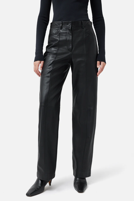 Beck Leather Wide Leg Trousers from Jigsaw