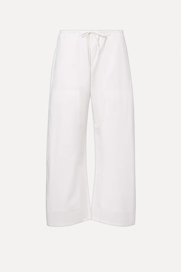 Kyoto Cotton Barrel-Leg Pants, £285 | Leset 