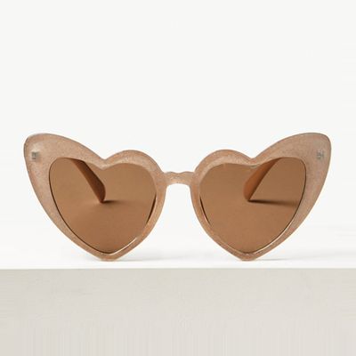 Heart Aviator Sunglasses