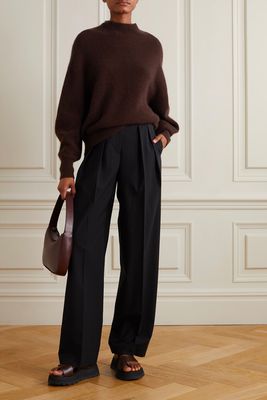 Safa-Oversized Ribbed Wool Blend Sweater, £175 | LOULOU-STUDIO + NET SUSTAIN