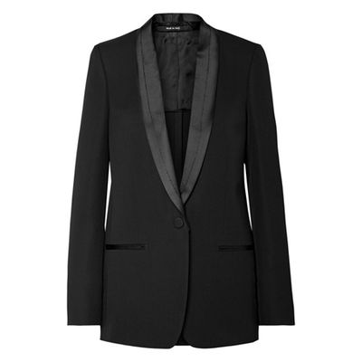 Satin-Trimmed Wool Blazer from Maison Margiela