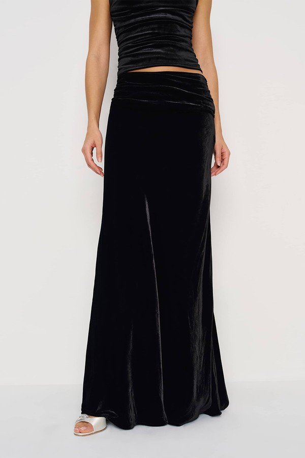 Evie Velvet Skirt from Reformation