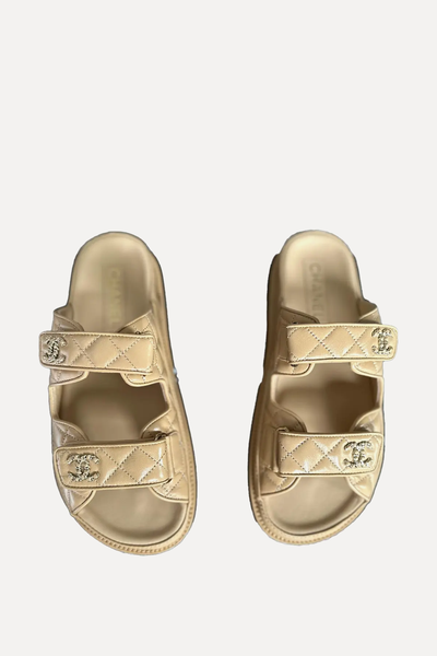 Dad Leather Sandals from Chanel
