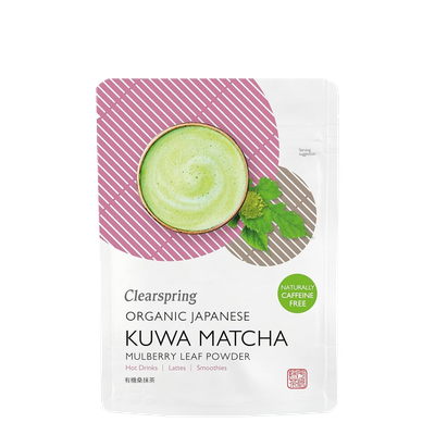 Organic Japanese Kuwa Matcha Mulberry Leaf Powder from Clearspring