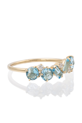 Topaz Ring With Diamonds from Suzanne Kalan