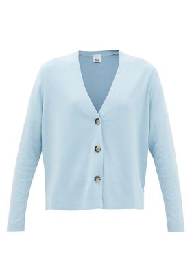 V-Neck Cotton & Cashmere Cardigan from Allude