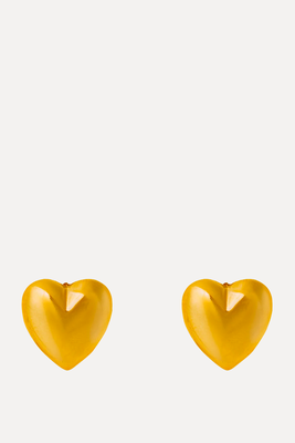 Domed Heart Earrings from Orelia