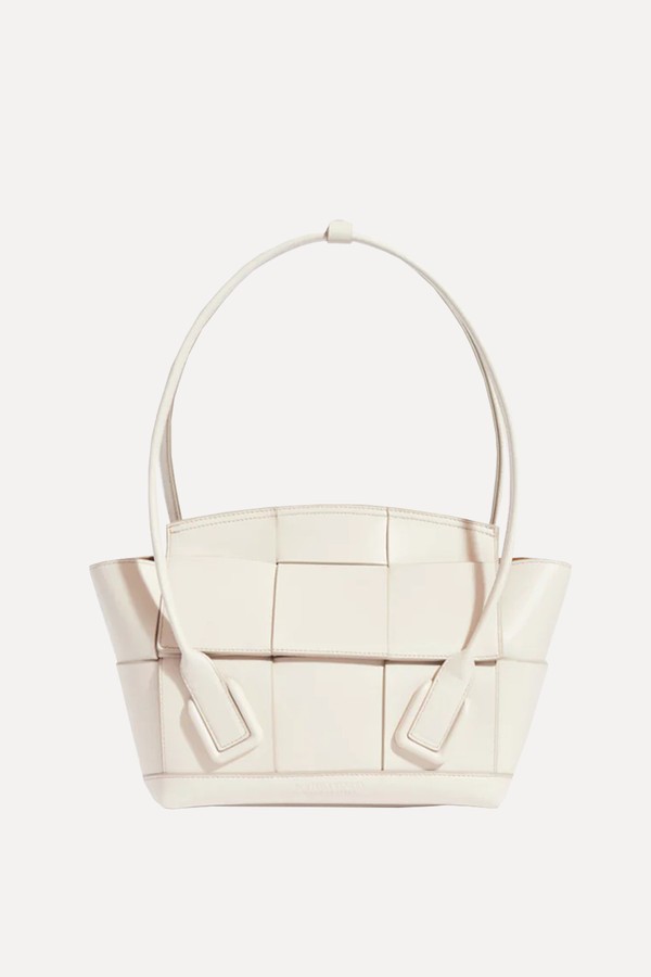Arco Small Intrecciato Leather Tote Bag from Bottega Veneta