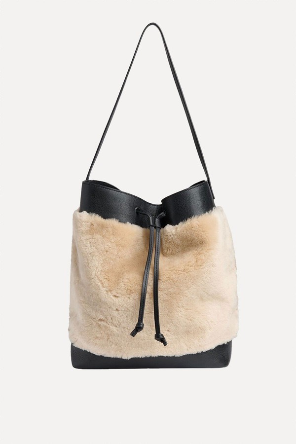 Sasha Shearling Tote Bag from Whistles