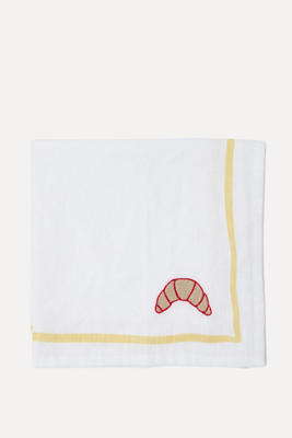 Croissant Embroidered Napkin  from The Conran Shop
