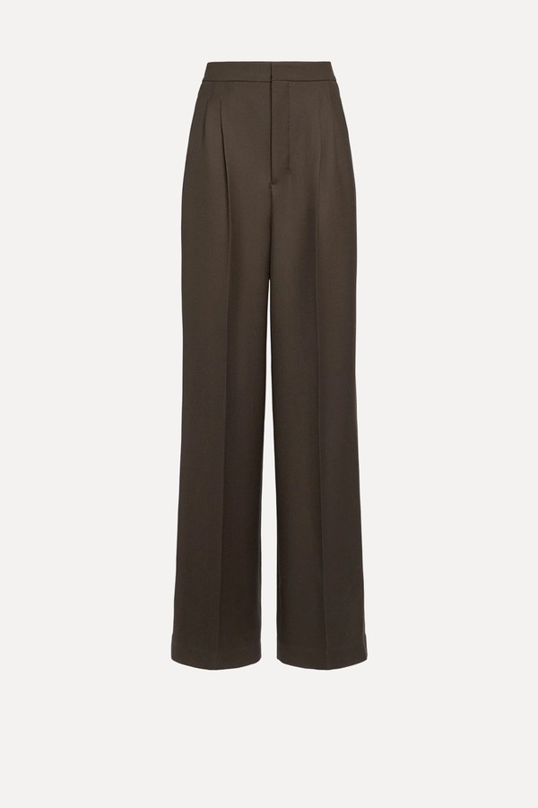 High Waist Wool Wide Pants from AMI Paris