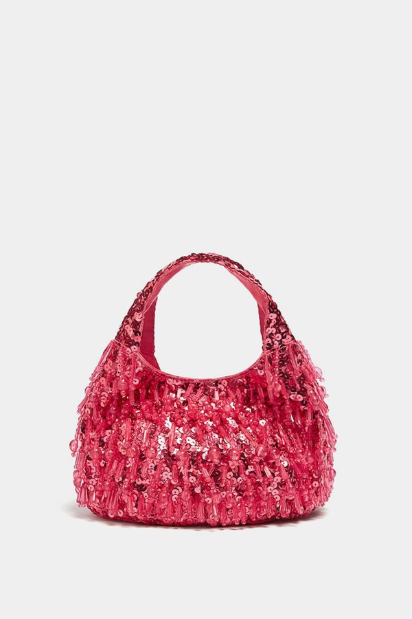 Beaded Mini Bucket Bag from Pull & Bear