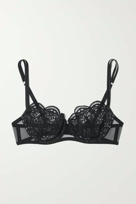 Kaleidoscope Stretch-Tulle & Lace Underwired Bra from I.D. Sarrieri