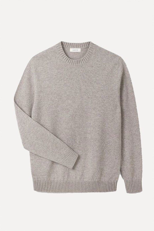 Oat Lambswool Crew Neck Jumper from Sirplus