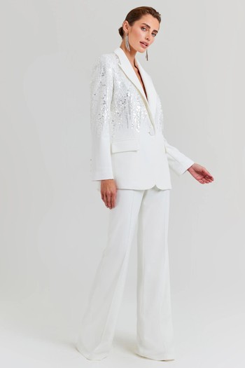 Lucille White Blazer from Nadine Merabi