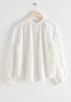Floral Collarless Blouse from & Other Stories