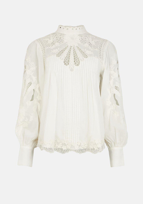 Cutwork Embroidery Woven Blouse