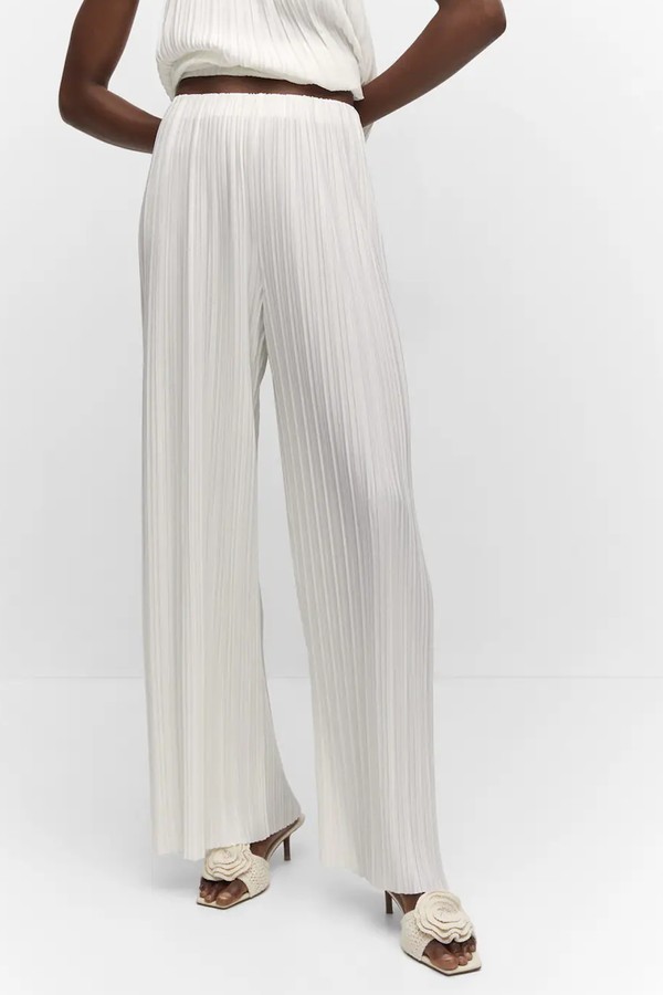 Pleated Wideleg Trousers from Mango