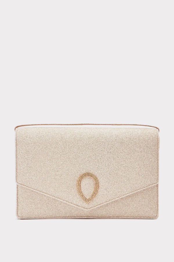 Le 8 - Crystal Buckle Light Gold Glitter