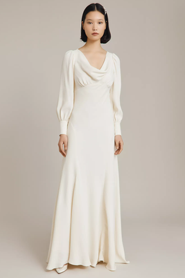 Anika Cowl Neck Satin Back Crepe Maxi Dress from Ghost